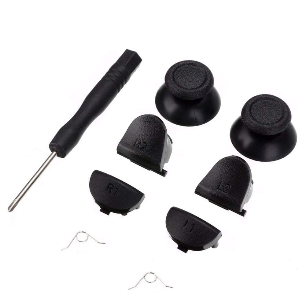 Besufy Thumb Sticks L1 R1 L2 R2 Buttons Kit Repair Tool Sony PS4 - Walmart.com