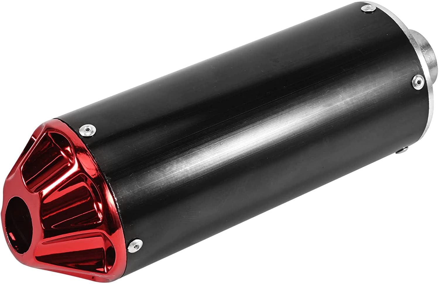 Trkimal 28mm Exhaust Muffler for CRF50 XR50 KLX SSR Thumpstar TTR YCF Lifan Apollo dbx18 50cc 70cc 90cc 110cc 125cc Chinese Pit Dirt Bike Parts (Red)