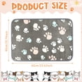 thumbnail image 3 of Manta polar con estampado de patas para perros y gatos, 4 unidades, 3 of 7