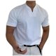 thumbnail image 1 of Camisas Para Hombre, Camisetas de Entrenamiento, Informales, Deportivas Sólidas, de Manga Corta, Con Cuello en V, Ropa de Entrenamiento Físico Odeerbi  ODB157107, 1 of 5