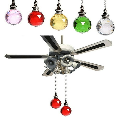 

Cacfwgk Crystal Ball Crystal Ball Dazzling Crystal Ceiling Fan Pull Chain Pull Chain Extension With Connector For Ceiling Light Fan