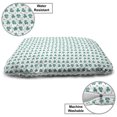 thumbnail image 3 of Leafage Pet Bed, Shamrock Leaves Pattern Botanical St Patrick's Day Irish Tradition, Chew Resistant Pad for Dogs and Cats Cushion with Removable Cover, 24" x 39", Dark Seafoam and White, by Ambesonne, 3 of 4