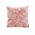 thumbnail image 2 of Scandinavian Throw Pillow Cover 18x18, Solid Color Leaf Pattern, Soft Decorative Cushion Case for Sofa and Bedroom, 2 of 6