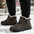 thumbnail image 6 of Knivor Waterproof Winter Snow Boots for Women Fleece Lined Non Slip Side Zipper Cozy Ankle Boots for Outdoor Daily Cold Weather Footwear, 6 of 10