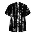 thumbnail image 5 of ZQUUVOU Women's T-Shirt Printing Short Sleeve Blouse Funny V-Neck T-Shirt Black (S), 5 of 5