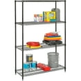 thumbnail image 2 of Nexel Medium Duty Wire Shelving Unit, Black Epoxy, 48"W x 18"D x 74"H, 2 of 6