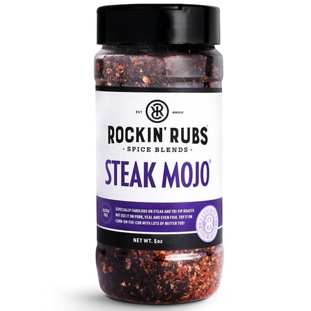 Rockin’ Rubs Steak Mojo Coffee BBQ Seasoning Brisket Rub for Grilling, 5 Oz