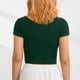 thumbnail image 5 of Camisa de punto acanalado NikouMX con cuello redondo y manga corta, 5 of 6