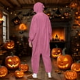 thumbnail image 4 of Moxiu Halloween Costume Romper Women Onesie Half Zip One-piece Jumpsuits Pajamas Funny Halloween Cosplay Costume for Women 2025 Hot Pink,L, 4 of 9