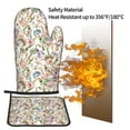 thumbnail image 5 of KLL Floral Pattern Oven Mitts and Pot Holders 2pcs Sets for Kitchen, Oven Mitt Heat Resistant 536°F, Oven Gloves for Kitchen,Cooking and Baking, 5 of 7