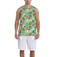 thumbnail image 6 of Rocae Christmas Donuts for Men's Basketball Jersey Lightweight and Breathable Athletic Tank Top,Quick-Drying Sports Jersey 3X-Large, 6 of 9