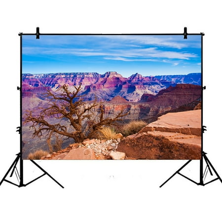 PHFZK 7x5ft Scenery Backdrops, Beautiful Landscape of Grand Canyon National Park in Arizona, USA Photography Backdrops Polyester Photo Background Studio