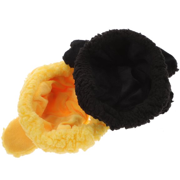 FOMIYES Pet Hat Adorable Short Plush Warm and Comfortable for Cats Assorted 2Pcs