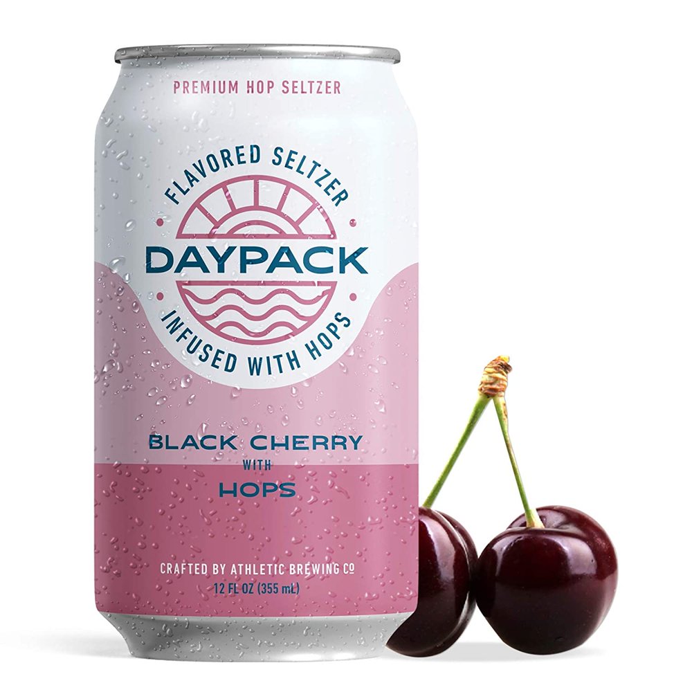 Athletic Brewing Daypack Sparkling Water, Black Cherry, 12Pack