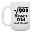 thumbnail image 2 of ThisWear 30th Birthday Mug Square Root of 900 You Do the Math Bday Mug Gift 15oz Coffee Mug, 2 of 4