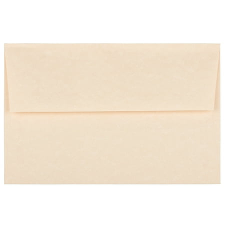 UPC: 0707152640985 | JAM Paper & Envelope A8 Envelopes  5 1/2 x 8 1/8  Natural Parchment  50 per Pack