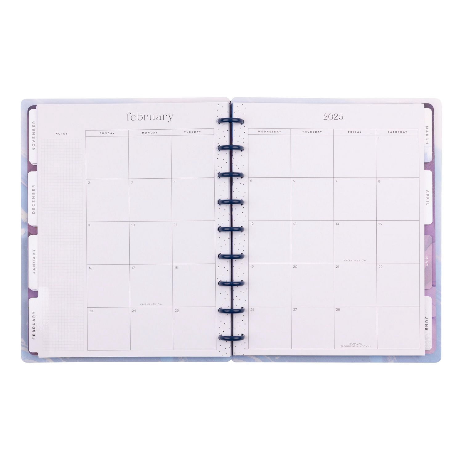 Simply by Happy Planner, New Day New Start Weekly Monthly Planner, Classic 7" x 9.25" Size, July 2024-June 2025