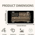 thumbnail image 5 of Distressed American Flag Funny Personalized License Plate Rust-proof Stainless Steel Metal License Plate Suitable For Men And Women 12.2" x 6.2", 5 of 7