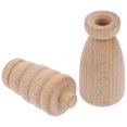 thumbnail image 4 of Figura de madera, muñeco de madera con clavija, juguete de simulación, muñecos de madera con clavija en blanco, decoración de mesa de arena, 4 of 8