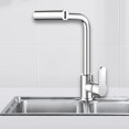 thumbnail image 1 of Grifo de fregadero de cocina, accesorios de aireador, extensor de grifo antisalpicaduras, grifo de lavabo para el hogar comercial plata, 1 of 8