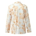 thumbnail image 5 of USSUMA Womens Plus Savings Tops and T-Shirts Cute Summer Tops for Women V Neck Long Sleeve Tops Floral Print Button Down Shirt Tops Loose Casual Blouses Tops 2022 Beach, 5 of 7