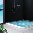 thumbnail image 2 of Collapsible Shower Threshold Water Dam Water Flood Barrier Water Stopper For Shower-HAPDEN, 2 of 2