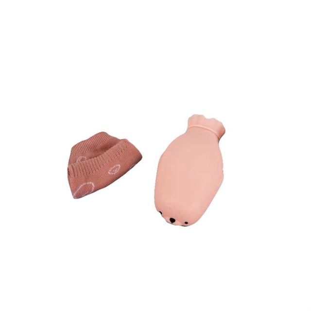 Matsuzay Bolsa de agua caliente de 450ml, calentador térmico de cintura para manos para clima frío, botella de silicona a prueba de fugas, regalo Suministros térmicos Rosado Matsuzay HA071528-03