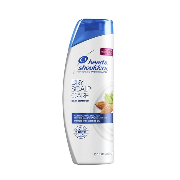 Head & Shoulders Dry Scalp Care Dandruff Shampoo with Almond Oil 13.5 oz,2 packs