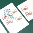 thumbnail image 4 of Bowknot Shape Paper Clips Cute Paperclips Metal Paperclips Funny Paper Clips Bookmarks Planner Clips Decorative Bow Paper Clips For School Home丨Gold, 4 of 8