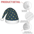 thumbnail image 4 of Honeii Cartoon Ducks Print Hat Santa Claus Hat For Xmas Party, Christmas Caps For Boys Girls Child,Christmas Beanie, 4 of 6