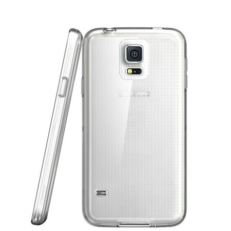 i-Blason Samsung Galaxy S5 Case - Scratch Resistant Hybrid Clear Case / Cover with TPU Bumper-Clear