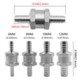 thumbnail image 3 of justharion Check Valve Pneumatic Fitting Quick Waterproof Lightweight One-way Valves Coupling Connector Durable Coupler for Air Compressor 10MM, 3 of 5