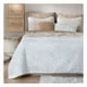 thumbnail image 1 of Edredón Ligero Real Textil + 1 Funda de Almohada, Juego de Colcha Individual, Color Blanco/Beige, 1 of 7