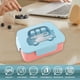 thumbnail image 4 of Bolsa de almuerzo de 800 ml con 3 compartimentos, recipiente para el almuerzo para niños y adultos, hermética, resistente al agua, portátil, de acero, para la oficina,Wsvlmg, 4 of 9
