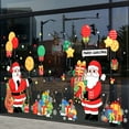 thumbnail image 5 of ZPAQI Christmas Window Sticker Clings Cartoon Santa Snowman DIY Wall Static Stickers, 5 of 20