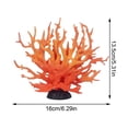 thumbnail image 2 of Artificial Coral Ornament, Orange Yellow Coral Tree Aquarium Reef Decor for Fish Shrimp, Resin Simulation Safe Non-Toxic, No Maintenance, 2 of 3