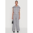 thumbnail image 2 of Womens Brushed Ribbed Knit Pull On Wide Leg Pants, 2 of 4
