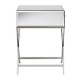 thumbnail image 6 of Weston Home Downey X-Base Mirrored Chrome End Table, 6 of 9