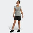 thumbnail image 2 of adidas Girls' Big 5" Mesh Althletic Short, Black Adi, Large, 2 of 9