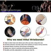 EMLIMNY 2 Pack Wrist Compression Strap and Wrist Brace Sport Wrist Support for Fitness, Weightlifting, Tendonitis, Carpal Tunnel Arthritis (Black)