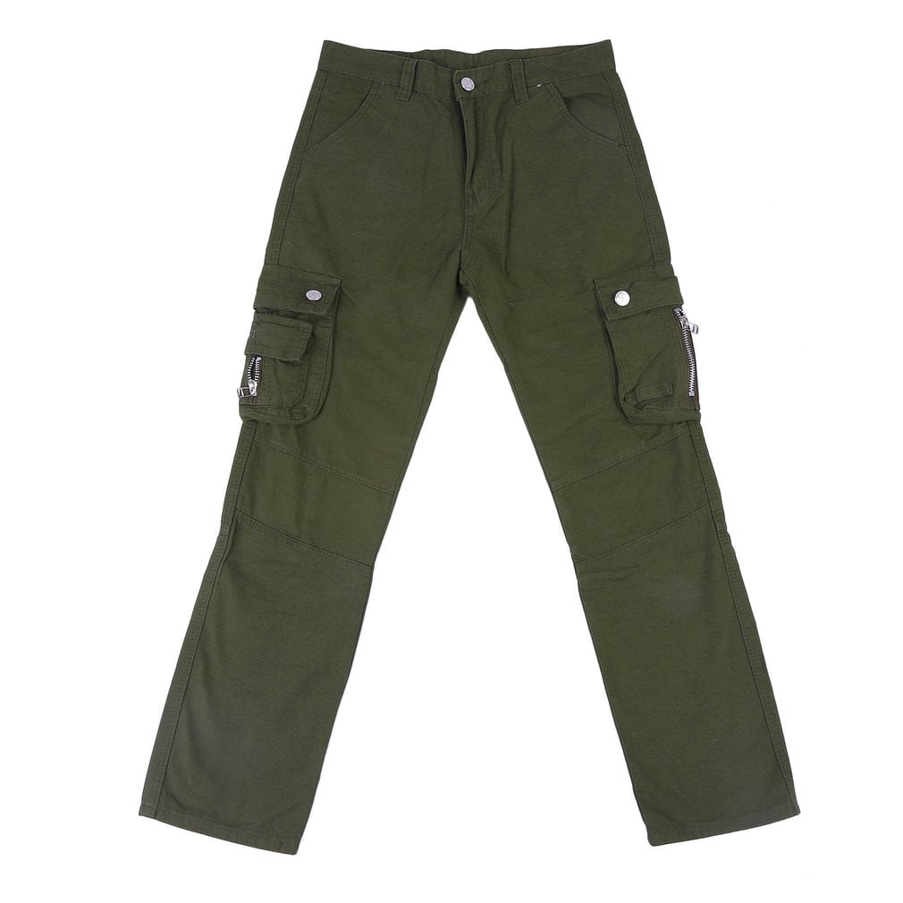 yoyorule Casual Pants Mens Casual Cotton Multi-Pocket Plus Size Outdoors Sports Overalls Long Pants