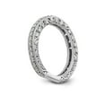 thumbnail image 6 of Solid 14k White Gold Diamond Wedding Band Ring Size 9 (Width = 3mm ) (.556 cttw.), 6 of 8