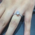 thumbnail image 4 of Pompeii 1 1/4ct Oval Diamond Engagement Ring Solitaire 14K White Gold Lab Grown (FG,VS), 4 of 4