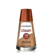 1pc COVERGIRL Clean Foundation Soft Honey 155, 1 oz