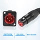 thumbnail image 4 of Cable XMSJSIY XLR macho tipo D para montaje en panel XLR hembra de 30 cm, 4 of 7