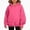 Hot Pink, variant on ITSAME Girls Thumbhole Hoodie Loose Fit Long Sleeve Pullover Casual Sweatshirt with Kangaroo Pocket Size 7