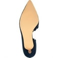 thumbnail image 4 of JOURNEE COLLECTION Womens Navy Edge Detail Cushioned Scalloped Taavi Pointed Toe Kitten Heel Slip On Dress Pumps 10 M, 4 of 4