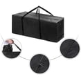 thumbnail image 2 of Christmas Tree Bag, Storage Bag Heavy Bag For Storing Large Christmas Trees And Artificial Decorations. Waterproof, Dustproof, Insect-Proof Black 122x39x55cm, 2 of 7