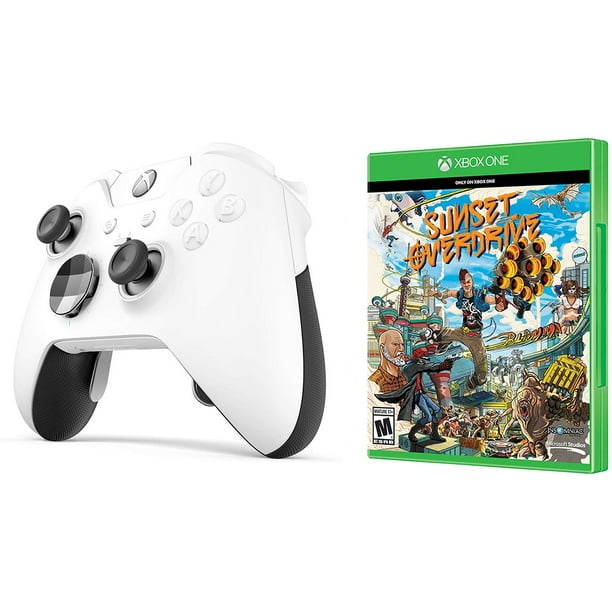Xbox One Elite Platinum White Wireless Controller Sunset