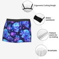 thumbnail image 3 of Kdxio Men's Boxer Briefs with Skull flower star sky Print - Comfortable and Breathable Underwear for Everyday Wear, 3 of 5